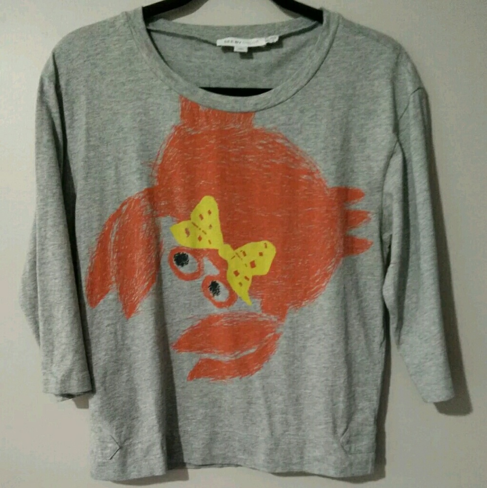 SEE BY CHLOE Crab Googly Eye Sweatshirt 2 XS